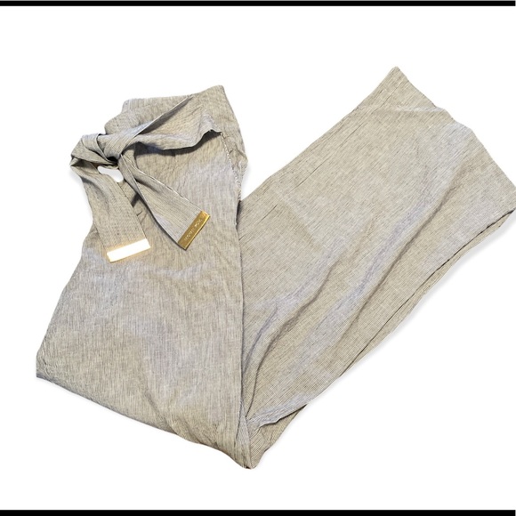 MICHAEL Michael Kors Pants - Michael Michael Kors Tie Waist Wide Leg Pants
